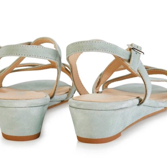 MADELEINE SAGE GREEN SUEDE SANDALS size 11/ eu42 - Picture 4 of 6